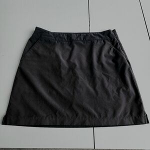 Gu Womens Skort Skirt Outdoor Black Polyester Spandex Stretch Pockets Sz 6